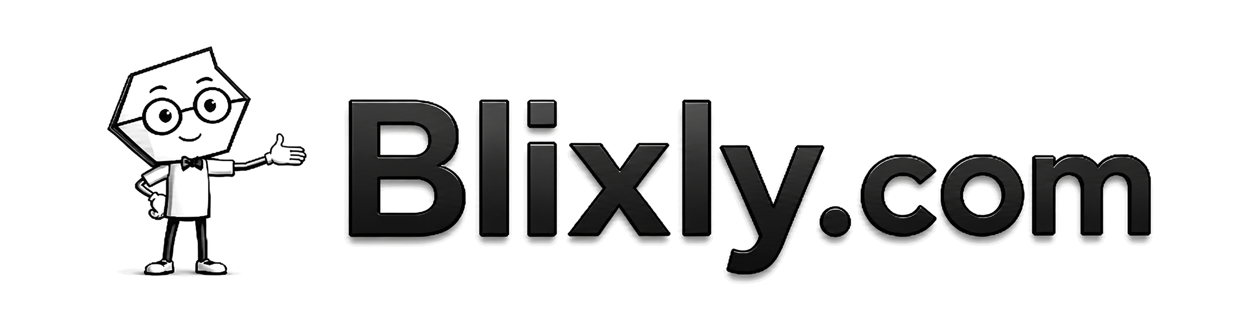 Blixly character presenting